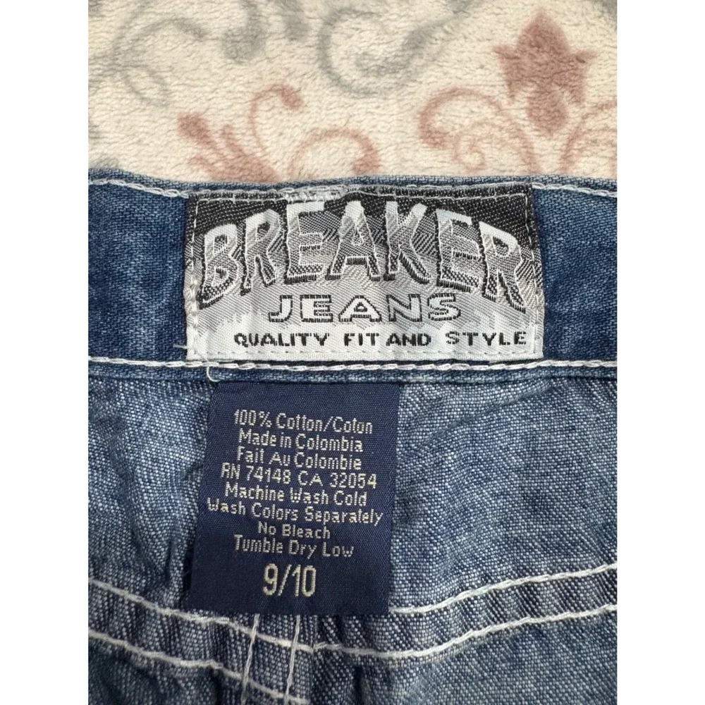 Breaker Jeans Vintage Denim Capris Medium Wash High Rise Cropped Pants Size 9/10 - Picture 5 of 13